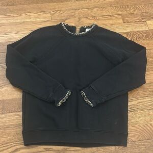 J. Crew black lined pullover